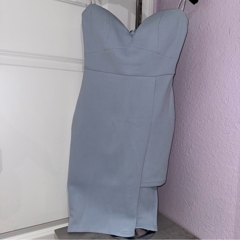 Blue Strapless Papaya Dress - Size Small Medium - Picture 2 of 4
